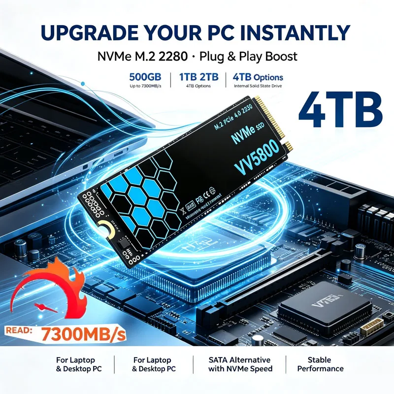 VV5800 SSD NVMe M.2 7300MB/s D - Ssd 500Gb review and price