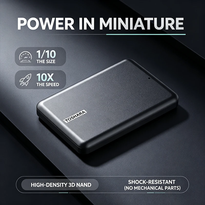 TOSHARA A5 Portable SSD 4TB 2T - Ssd 500Gb review and price