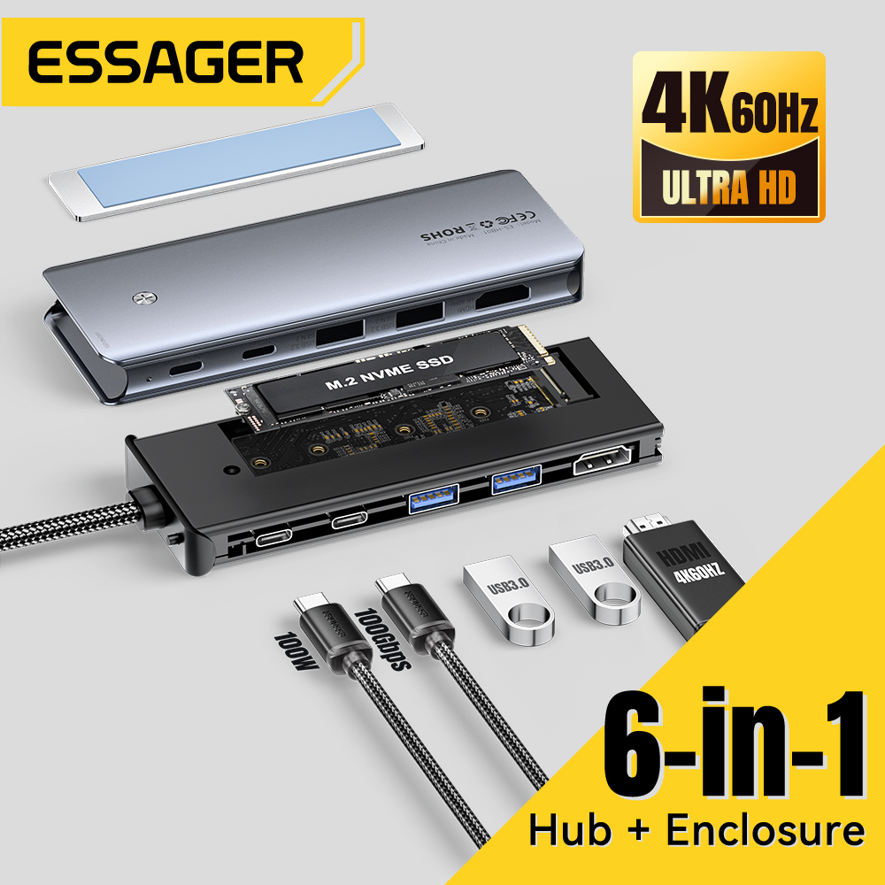 Essager USB C Hub With M.2 SSD - Ssd Hard Drive review and price