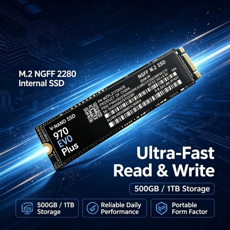 970 EVO Plus M.2 NGFF SSD  TLC - Samsung Ssd review and price